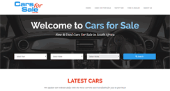 Desktop Screenshot of carsforsale.co.za